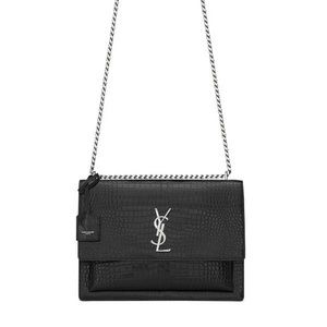 YSL Large Sunset Crocadile Bag